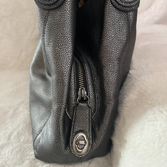 Coach EDIE 31 Metallic Silver/Gunmetal SHOULDER BAG F36503 - Picture 5 of 16